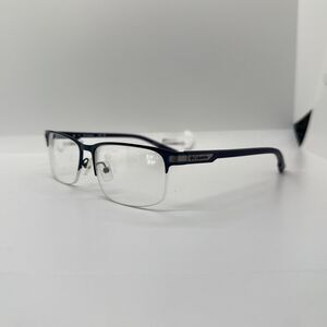 Columbia Eyeglasses Frames Only C3015 410 Dark Blue Rectangle Half Rim 57-16 145